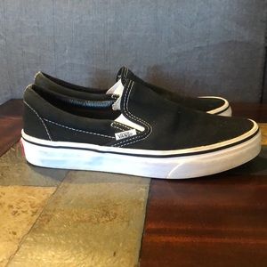 Women’s black slip on Vans